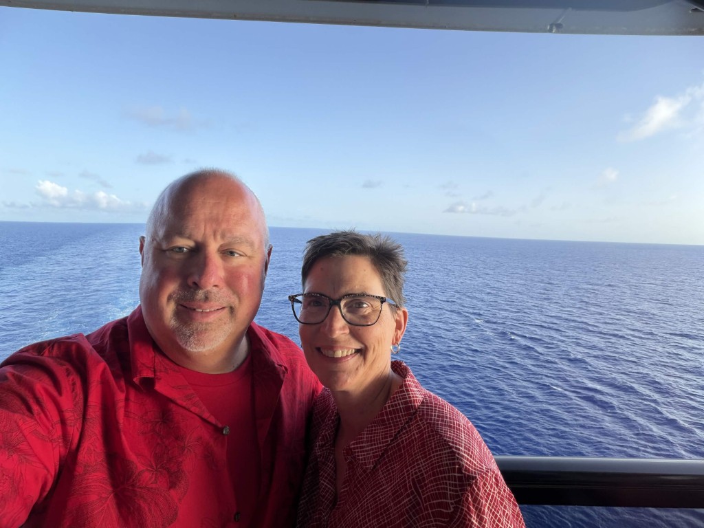 Brian Brennan on a cruise deck