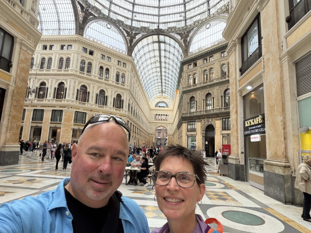 Brian Brennan in Galleria Umberto I, Naples